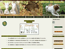 Tablet Screenshot of fermedesbalances.fr